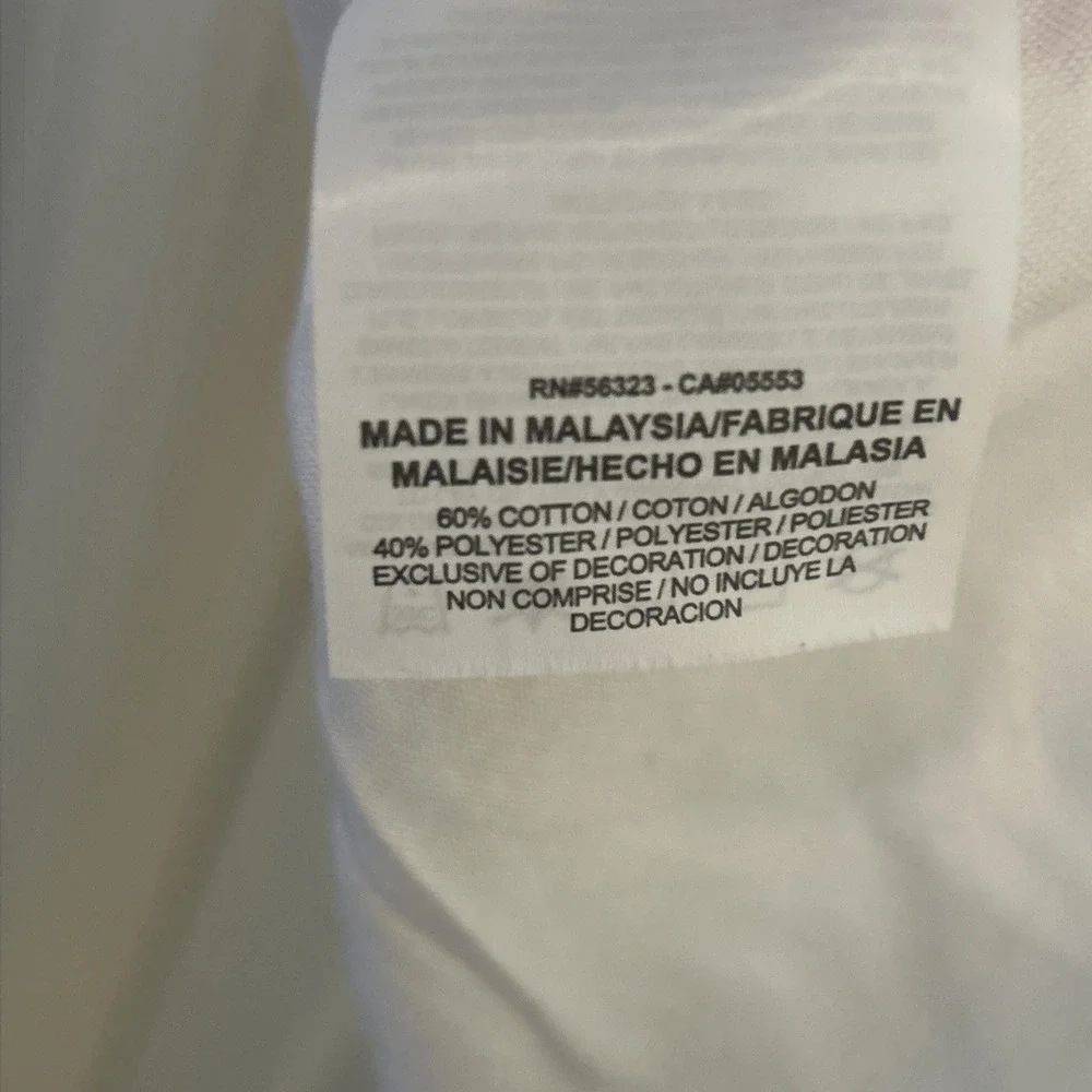 The Nike Tee Shirt‎ Mens Large Dri Fit Swoosh Logo Short Sleeve White